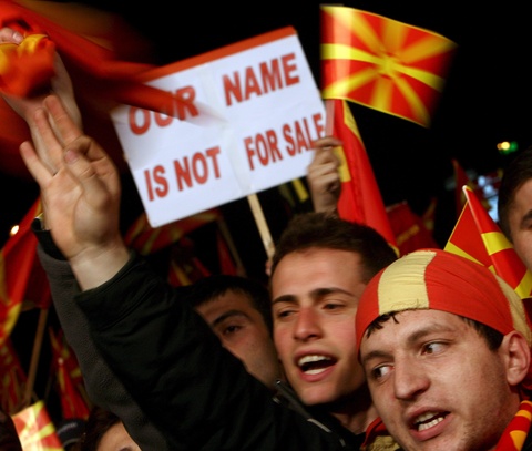 MACEDONIA NAME CHANGE PROTEST