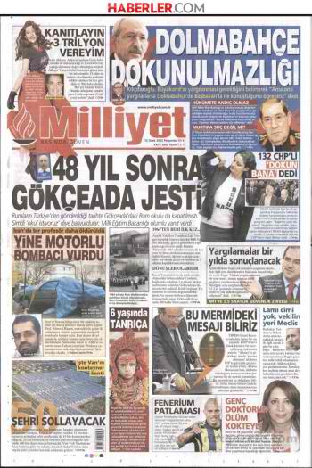 onbir ocak milliyet