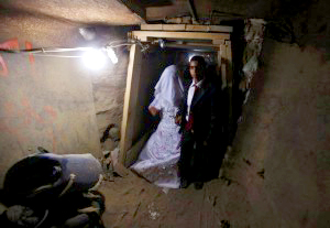 Bride_Gaza_tunnel_Reuters-300x207