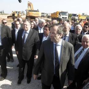 Σαμαράς και Βενιζέλος στα εργοτάξια των αυτοκινητοδρόμων: «Η Ελλάδα σήμερα σηκώνει τα&nbsp;μανίκια»