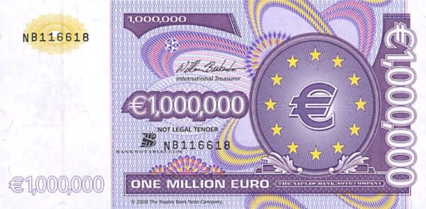 One+million+Euro+note+obverse