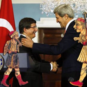 Νταβούτογλου «χατζηαβάτης» στις ΗΠΑ με τον Κέρι – Προσπάθεια να «εξευμενίσει» τους&nbsp;αμερικανούς