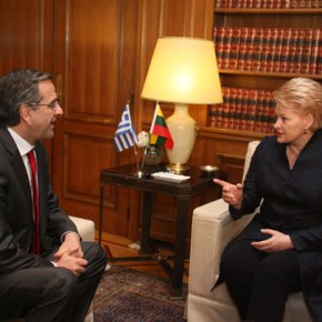 Συνάντηση του πρωθυπουργού με την πρόεδρο της&nbsp;Λιθουανίας