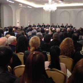 Συμβαίνει τώρα: Χιλιάδες Έλληνες στην παρουσίαση της Χρυσής Αυγής για τις αυτοδιοικητικές εκλογές στην&nbsp;Θεσσαλονίκη