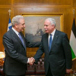 Ο Αβραμόπουλος με τον ΥΠΕΞ της Παλαιστινιακής&nbsp;Αρχής