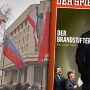 Spiegel: «Ποιός θα σταματήσει το γίγαντα Πούτιν; Οι νάνοι Ομπάμα, Μέρκελ,&nbsp;Ολάντ;»