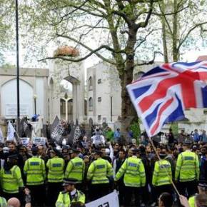 Διαμαρτυρία ενάντια στους Ισλαμιστές στο&nbsp;Λονδίνο