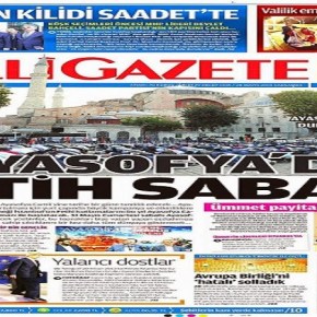 Τι συμβαίνει;,και η ΑΓΙΑ ΣΟΦΙΑ έμεινε ανήμερα της άλωσης δίχως&nbsp;¨προσευχές¨.