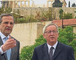 Γιουνκέρ: Ο κ. Σαμαράς κάνει θαυμάσια δουλειά, έφερε αξιοπιστία στην Ελλάδα.«ΚΑΝΕΙΣ ΔΕΝ ΠΕΡΙΜΕΝΕ ΟΤΙ Η ΧΩΡΑ ΘΑ ΕΧΕΙ ΠΡΩΤΟΓΕΝΕΣ&nbsp;ΠΛΕΟΝΑΣΜΑ»