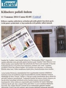 ΑΠΕΙΛΟΥΝ ΝΑ ΚΑΨΟΥΝ ΤΙΣ ΧΡΙΣΤΙΑΝΙΚΕΣ ΕΚΚΛΗΣΙΕΣ ΣΤΗΝ ΚΩΝΣΤΑΝΤΙΝΟΥΠΟΛΗ Kλίμα τρομοκρατίας ανάμεσα στις μη μουσουλμανικές&nbsp;μειονότητες