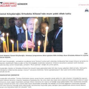 Σε ελληνορθόδοξη εκκλησία ο πρόεδρος της τουρκικής&nbsp;αντιπολίτευσης