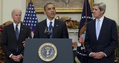 Barack Obama, John Kerry, Joe Biden