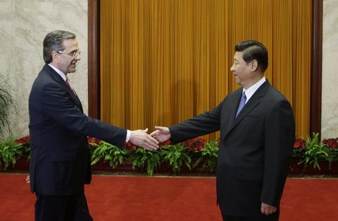 Greek PM in China