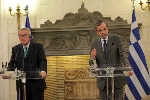 ÁÈÇÍÁ - ÓÕÍÁÍÔÇÓÇ ÔÏÕ ÐÑÙÈÕÐÏÕÑÃÏÕ ÁÍÔ. ÓÁÌÁÑÁ ÌÅ ÔÏÍ ÍÅÏ ÐÑÏÅÄÑÏ ÔÇÓ ÊÏÌÉÓÉÏÍ Æ.Ê. ÃÉÏÕÍÊÅÑ(EUROKINISSI/ÃÉÁÍÍÇÓ ÐÁÍÁÃÏÐÏÕËÏÓ)