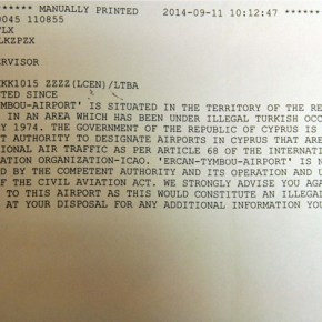 Έτσι απαντάνε στους Τούρκους: «Δεν αναγνωρίζουμε το υπό κατοχή αεροδρόμιο&nbsp;Ερτζάν»