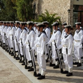 Στην ορκωμοσία των νεοκαταταγέντων Ναυτικών Δοκίμων ο ΥΦΕΘΑ Ιωάννης Λαμπρόπουλος&nbsp;(ΦΩΤΟ)