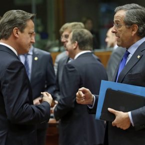 ΓΙΑ ΤΗΝ ΚΥΠΡΟ Σοβαρό φραστικό επεισόδιο είχε ο Αντ. Σαμαράς με τον Ντ.&nbsp;Κάμερον