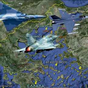 Σκληρή αερομαχία στο βόρειο Αιγαίο με ελληνικά Mirage 2000-5 και εικονικές καταρρίψεις τουρκικών&nbsp;F-16