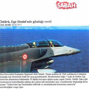 ΠΡΟΚΛΗΣΗ ΑΠΟ ΤΟΝ ΤΟΥΡΚΟ ΑΡΧΗΓΟ ΓΕΑ ΣΤΟ&nbsp;ΑΙΓΑΙΟ