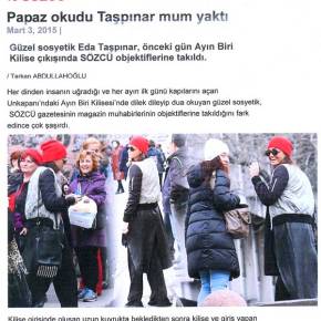 ΔΙΑΣΗΜΗ ΤΟΥΡΚΑΛΑ ΠΡΟΣΕΥΧΕΤΑΙ ΣΕ ΕΛΛΗΝΟΡΘΟΔΟΞΟ ΝΑΟ ΤΗΣ ΚΩΝΣΤΑΝΤΙΝΟΥΠΟΛΗΣ