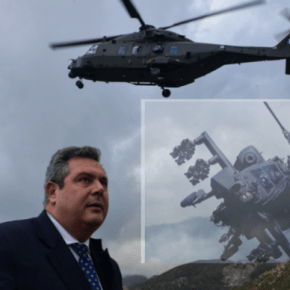 Ο Καμμένος πετάει με Apache αφού «προσγείωσε» τους πωλητές των NH-90 στην&nbsp;πραγματικότητα