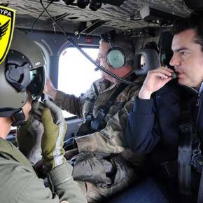 Με ελικόπτερο της Ε.Φ στη «Γραμμή του Πυρός» ο ΥΠΑΜ της&nbsp;Κύπρου!