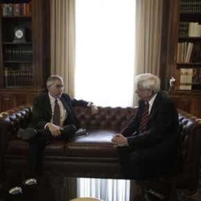 Παυλόπουλος: Η Ελλάδα θα παραμείνει στην ευρωζώνη-Ο Πολ Κρούγκμαν στο&nbsp;Προεδρικό