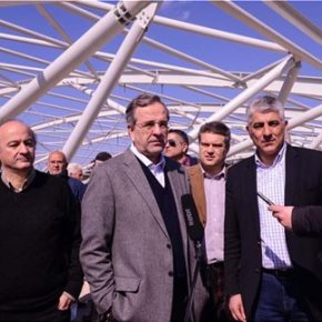 Στην Πύλο ο πρόεδρος της ΝΔ Αντώνης Σαμαράς: Η συμφωνία με τους εταίρους πρέπει να κλείσει&nbsp;τώρα