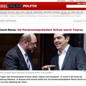 «Αλέξη μην ξεχάσεις την Ευρώπη όταν πας στη Μόσχα»! Ο Σουλτς προειδοποιεί και&nbsp;απειλεί