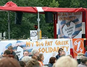 Μεγάλες διαδηλώσεις υπέρ της&nbsp;Ελλάδας