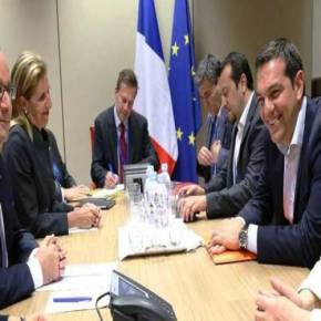 ΔΗΛΩΣΕΙΣ Α.ΤΣΙΠΡΑ:«ΥΠΑΡΧΕΙ ΒΟΥΛΗΣΗ ΑΠΟ ΤΗΝ ΕΥΡΩΠΗ ΓΙΑ ΝΑ ΕΡΘΕΙ ΜΙΑ ΛΥΣΗ» Τσίπρας Μέρκελ και Ολάντ έδωσαν χέρια! Μόνο ο «διάολος» (Σόιμπλε) μπορεί να χαλάσει πλέον τη&nbsp;συμφωνία