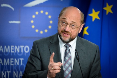 Martin SCHULZ EP President, press point on Cyprus