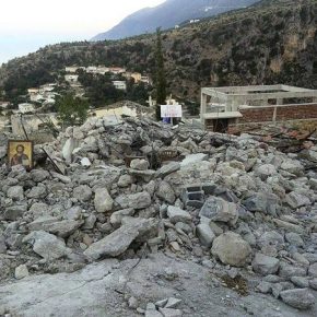 Μέσα στην νύκτα σαν εγκληματίες οι « Τουρκαλβανοί» κατεδάφισαν τον Ι.Ν του Αγίου Αθανασίου στις&nbsp;Δρυμάδες!