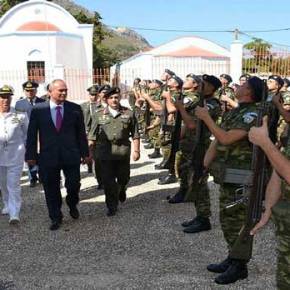 Ξαφνική επιθεώρηση μονάδων στο «καυτό» τρίγωνο Ρω-Μεγίστης-Στρογγύλης από τον υπηρεσιακό ΥΕΘΑ Ι.Γιάγκο&nbsp;(εικόνες)