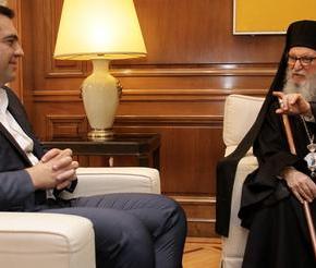 ΣΥΝΑΝΤΗΣΗ ΜΕ ΑΡΧΙΕΠΙΣΚΟΠΟ ΑΜΕΡΙΚΗΣ ΔΗΜΗΤΡΙΟ Τσίπρας: Να υπάρξουν λύσεις μέσα από συνεννόηση και&nbsp;αλληλοκατανόηση