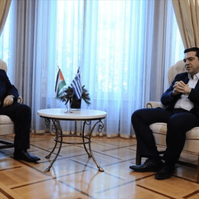 Συνάντηση Αλέξη Τσίπρα-Αμπάς… «Κλειδί» η επίλυση του Παλαιστινιακού&nbsp;(Βίντεο)
