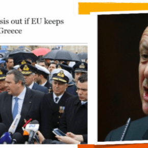 Ο Ερντογάν εκβίασε με τους πρόσφυγες την ΕΕ η οποία είχε ενοχληθεί από τη δήλωση&nbsp;Καμμένου!