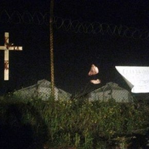 Κρέμασαν γουρονοκεφαλή και έχυσαν αίμα γουρουνιού στο hot spot του&nbsp;Σχιστού!