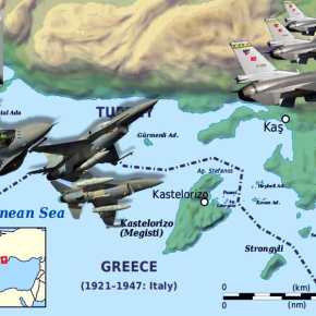 Οι Τούρκοι με 8 μαχητικά εισέβαλαν Νότια της Ρόδου και «ενεπλάκησαν με τους Κουζουλούς» στο&nbsp;Καστελόριζο!