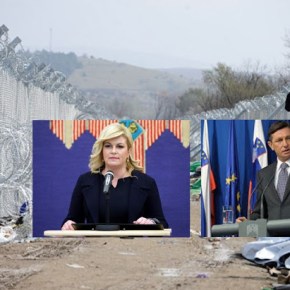 Οι Πρόεδροι Σλοβενίας και Κροατίας επισκέπτονται τον φράχτη των&nbsp;Σκοπίων