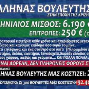 ΣΤΗΝ ΜΝΗΜΟΝΙΑΚΗ ΕΛΛΑΔΑ, ΤΙ ΕΥΤΥΧΙΑ ΝΑ ΕΙΣΑΙ…ΒΟΥΛΕΥΤΗΣ!