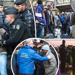 Γαλλική επιχείρηση εκκένωσης μεταναστών από τεράστιο στρατόπεδο στο σιδηροδρομικό σταθμό του&nbsp;Παρισιού