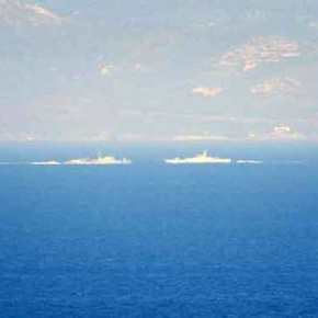 Bίντεο-ντοκουμέντο: Η κανονιοφόρος Κραταιός αναχαιτίζει πλοίο του τουρκικού Ναυτικού στις Oινούσσες (φωτό,&nbsp;vid)