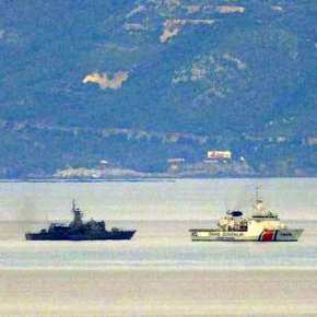 Μεγάλη συγκέντρωση Ελληνικών και Τουρκικών πλοίων στην περιοχή των&nbsp;Οινουσσών
