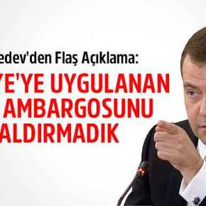 Ο «ΑΥΣΤΗΡΟΣ» DIMITRI MEDVEDEV : «ΔΕΝ ΚΑΤΑΡΓΗΣΑΜΕ ΤΟ ΕΜΠΑΡΓΚΟ ΣΤΗΝ&nbsp;ΤΟΥΡΚΙΑ»