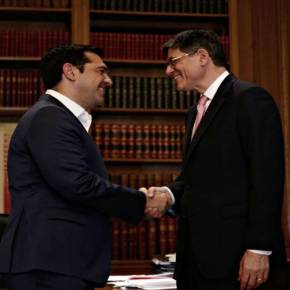 ΤΙ ΕΙΠΕ Ο ΤΖΑΚ ΛΙΟΥ ΣΤΟΝ Α.ΤΣΙΠΡΑ – ΟΙ ΗΠΑ «ΚΑΙΓΟΝΤΑΙ» ΓΙΑ ΤΗΝ ΕΛΛΑΔΑ Αμερικανός ΥΠΟΙΚ για τρίτη φορά: «Απομείωση του χρέους πριν λήξει η θητεία&nbsp;Μ.Ομπάμα»