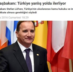 Σουηδός πρωθυπουργός: Η Τουρκία προχωρά σε λάθος&nbsp;δρόμο