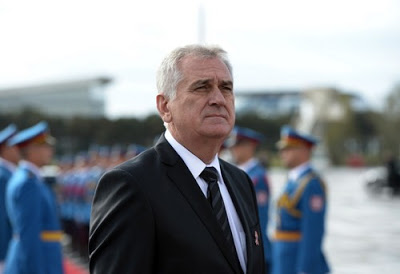 2511656 10/16/2014 Serbian President Tomislav Nikolic prepared to welcome Russian President Vladimir Putin at the Belgrade airport, October 16, 2014., Image: 208349343, License: Rights-managed, Restrictions: , Model Release: no, Credit line: Profimedia, Ria Novosti