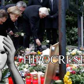 Η Μέρκελ στο σημείο της τραγωδίας στο Βερολίνο -Κατέθεσε λευκά τριαντάφυλλα&nbsp;(φωτό)