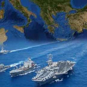 Τεράστιες δυνάμεις συγκεντρώθηκαν ξαφνικά στην Α.Μεσόγειο: Τρία «εχθρικά» αεροπλανοφόρα και τρεις αντίπαλοι Στόλοι σε απόσταση&nbsp;«αναπνοής»
